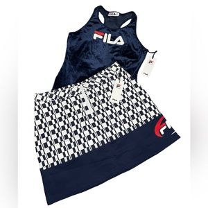 Fila Lupita Racerback Bodysuit & Angelica Skirt  Women's Sz XL